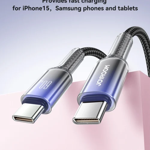 oyroom S-A42 60W Type-C to Type-C Fast Charging Data Cable, 1.2 m Length