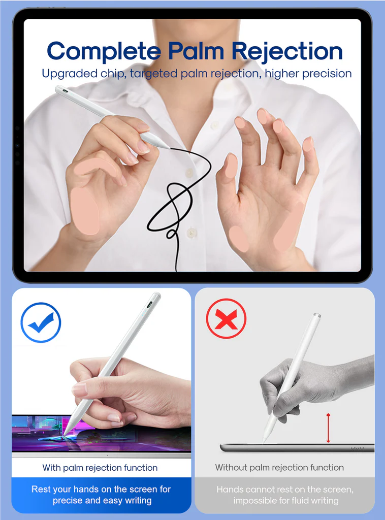 JOYROOM JR-X9S Active Stylus Pen (with Replacement Tip*2) - الصورة 3