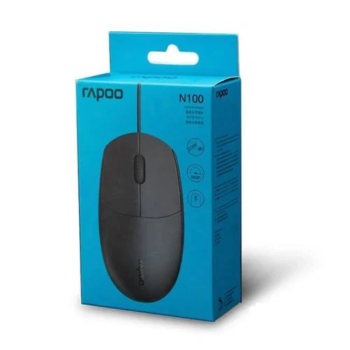 Rapoo N100 Optical Wired Mouse 1600 DPI