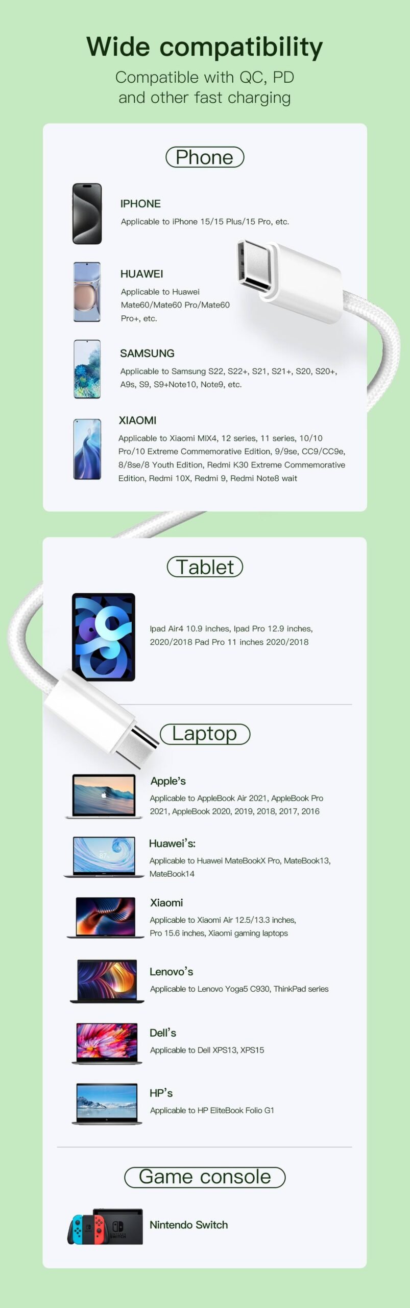 BLITZ CC65W 1M Type-C to Type-C Cable - 65W PD, High Performance - الصورة 3