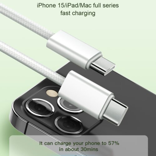 BLITZ CC65W 2M Type-C to Type-C Cable - 65W PD, High Performance