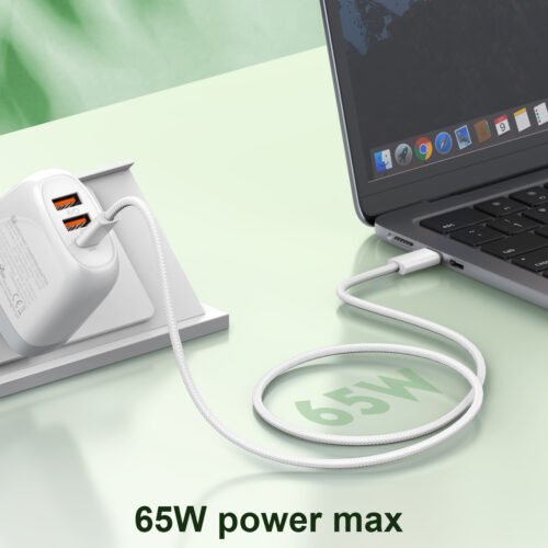 BLITZ CC65W 1M Type-C to Type-C Cable - 65W PD, High Performance