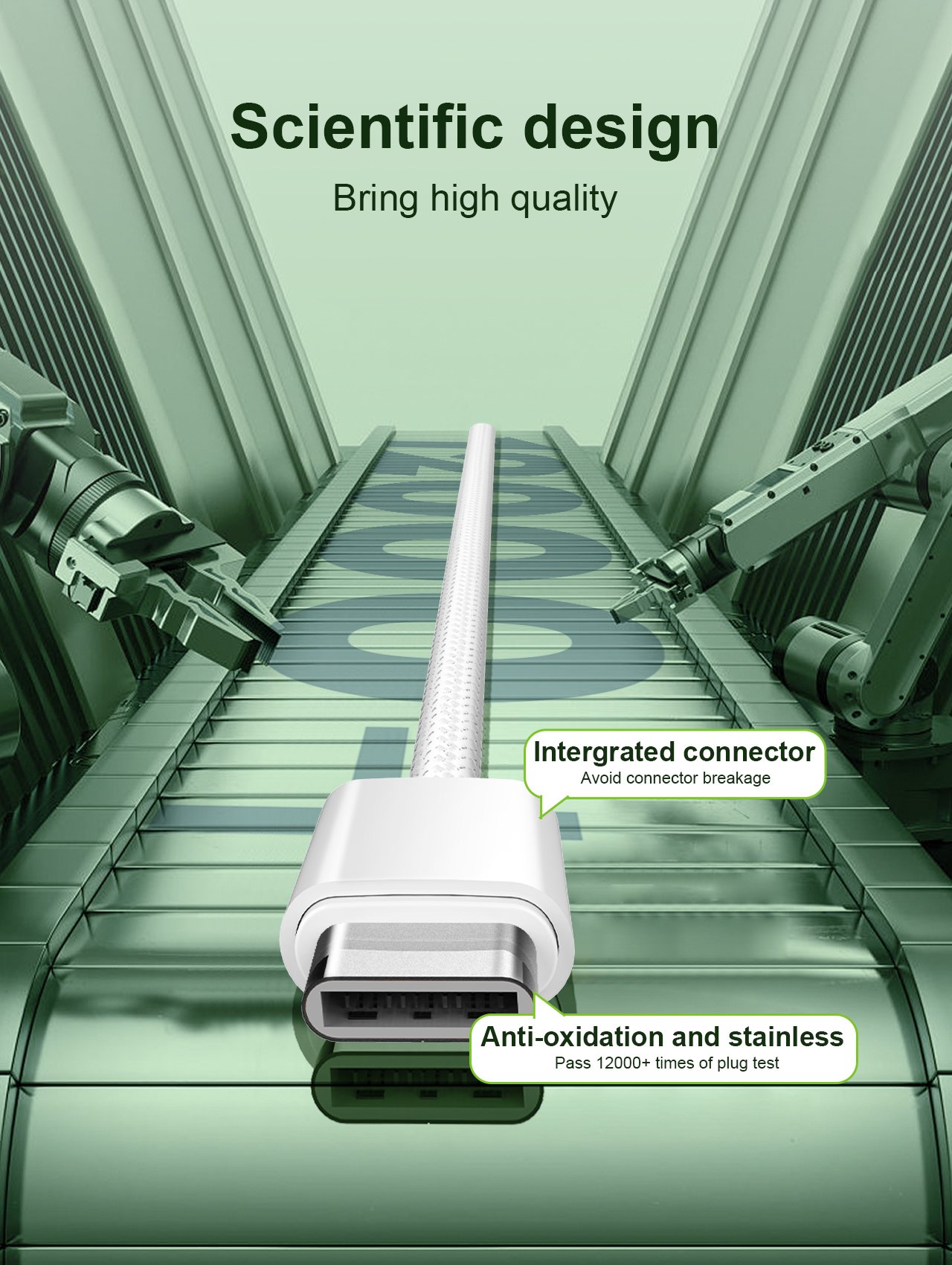 BLITZ CC65W 2M Type-C to Type-C Cable - 65W PD, High Performance - الصورة 3