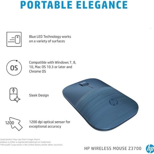 HP DIB Z3700 G2 Wireless 2.4GHz Metal Surface Mouse ORIGINAL