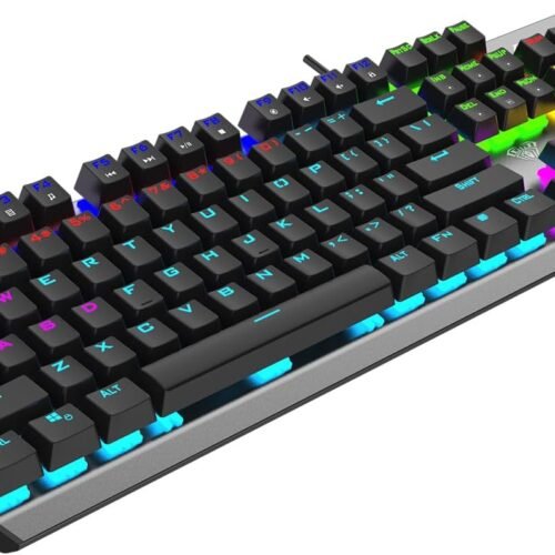 AULA F2066-II Wind Metal Mechanical Gaming Keyboard – Multi-Mode RGB Lighting
