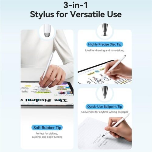 JOYROOM JR-BP561 3-in-1 Magnetic Passive Capacitive Stylus Pen Black