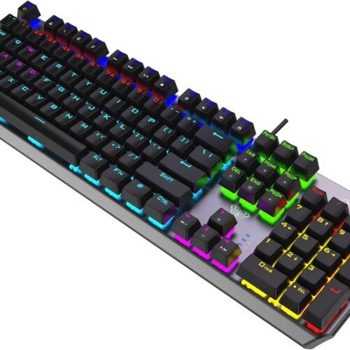 AULA F2066-II Wind Metal Mechanical Gaming Keyboard – Multi-Mode RGB Lighting