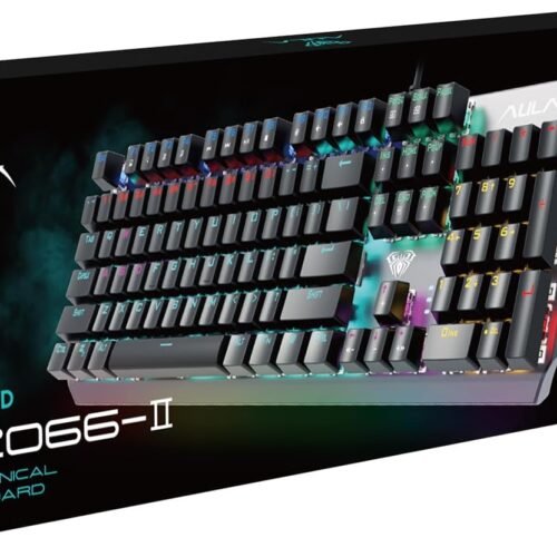 AULA F2066-II Wind Metal Mechanical Gaming Keyboard – Multi-Mode RGB Lighting