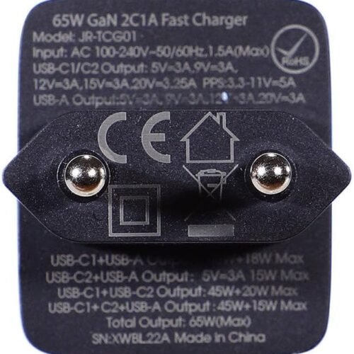 Joyroom GaN Ultra TCG01eu 65W 2C1A Fast Charger+100W C to C Cable 1.2m