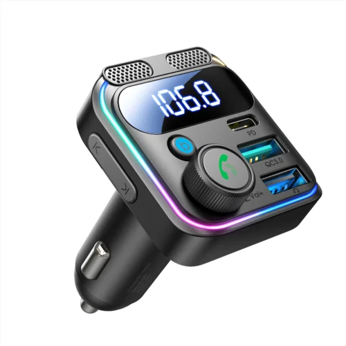 JOYROOM 81W Bluetooth 5.4 FM Transmitter Car Adapter PD & QC 3.0 USB C
