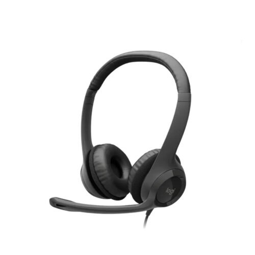 Logitech H390 Wired Headset for PC/Laptop, Stereo Headphones with Noise Cancelling Microphone