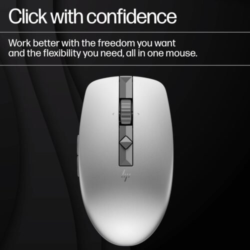 HP 710 Wireless Mouse, Rechargeable, Wireless, Silent, Bluetooth Mouse