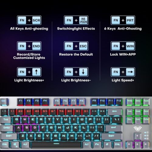 Aula F2068 Pro Mechanical Wired USB Gaming Keyboard