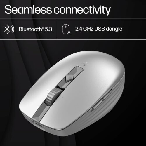 HP 710 Wireless Mouse, Rechargeable, Wireless, Silent, Bluetooth Mouse