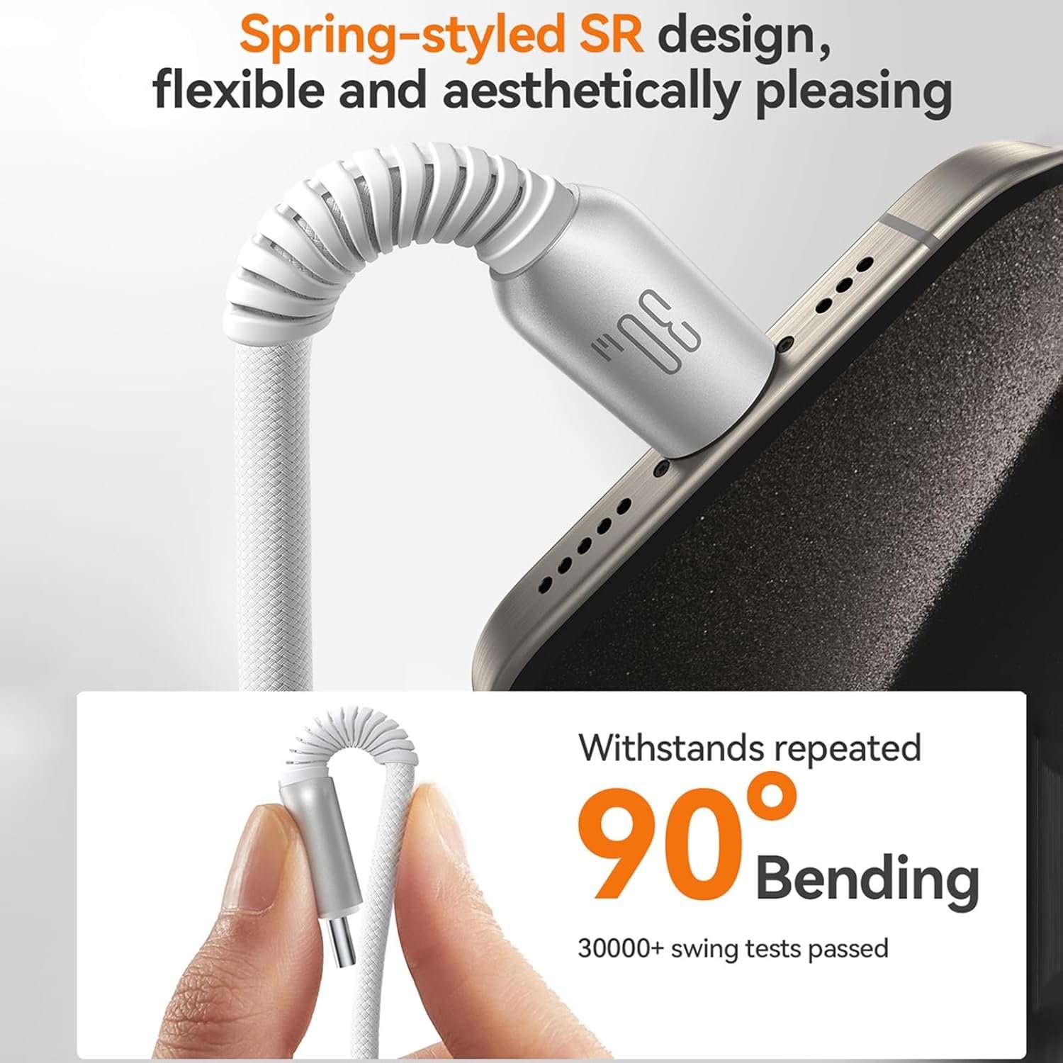 Joyroom S-A51 30W USB-C to Lightning Fast Charging Cable 1.2m - الصورة 2