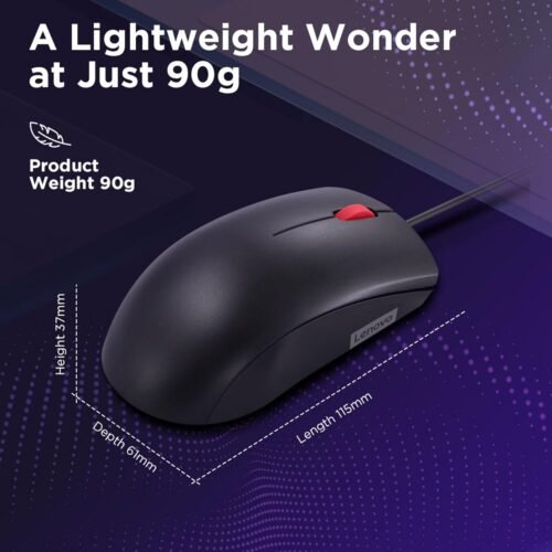 Lenovo 120 Wired Mouse  (MS-370OU) ORIGINAL