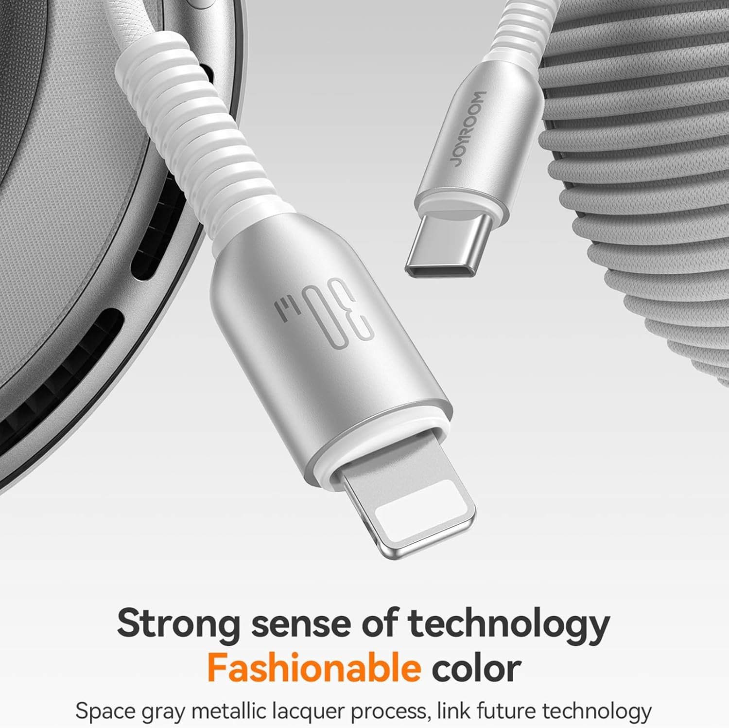 Joyroom S-A51 30W USB-C to Lightning Fast Charging Cable 1.2m - الصورة 3