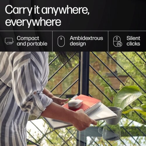 HP 710 Wireless Mouse, Rechargeable, Wireless, Silent, Bluetooth Mouse