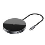 Baseus Mirror series Qi charger and USB-C hub with HDMI 2xUSB 2.0 1xUSB 3.0 and PD USB Hub