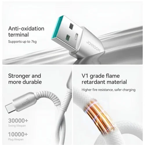 Joyroom S-A51 Cable Charger 3A Fast USB TO Type-C 1.2M