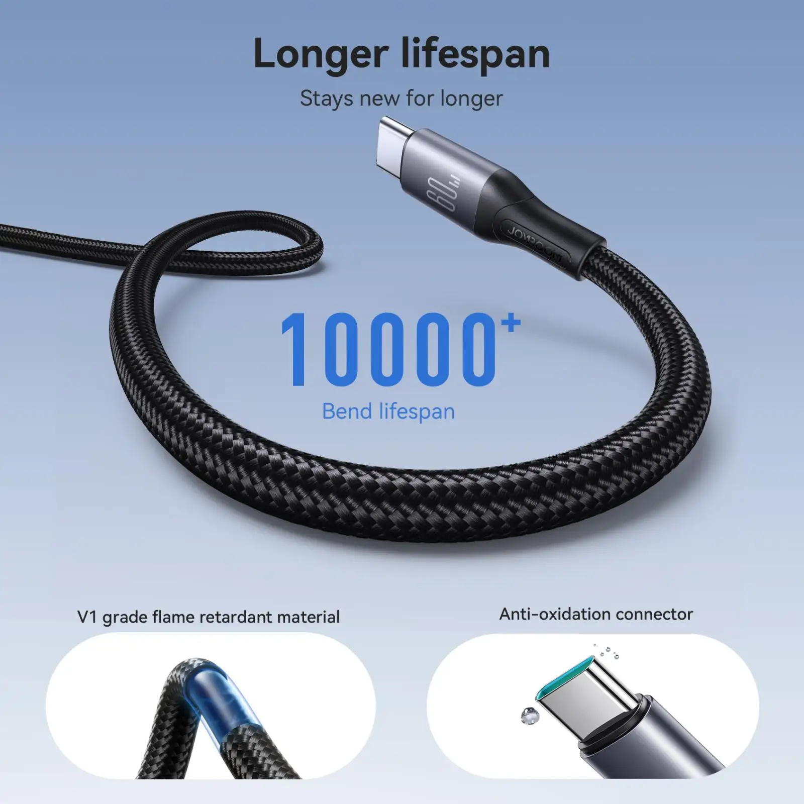 JOYROOM S-A28 USB-A to Type-C Fast Charging 3A Data Cable كابل شحن جوي روم تايب سي بقدرة ٣ أمبير 19 احصل على كابل Joyroom S-A28 شاحن ونقل بيانات تايب سي بقدرة 3A ونايلون مضاد للقطع. متوفر باللونين الأبيض والأسود وبطولين 1m و2m. اطلبه الآن بأفضل سعر في مصر مع ضمان جودة!