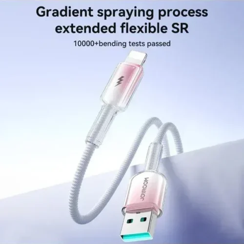 JOYROOM Crystal Clear S-A42 Series Fast Charging Data Cable, USB to Type-C Cable, Length: 1.2m