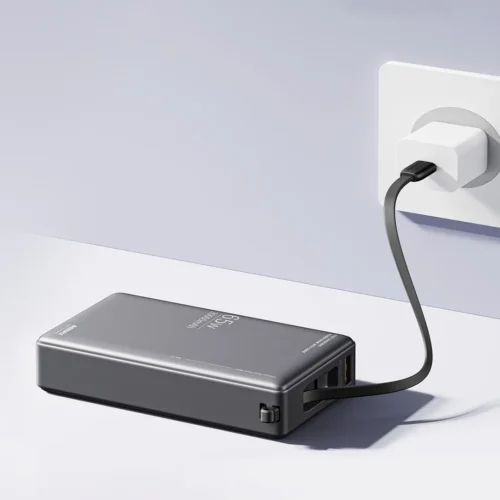 REMAX RPP-87 65W+22.5W Type-C Cabled Fast Charging Power Bank 20000 mAh - White