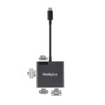 Lenovo Thinkplus USB-C Hub Type C to HDMI VGA USB 3in1 adapter 4K HDMI