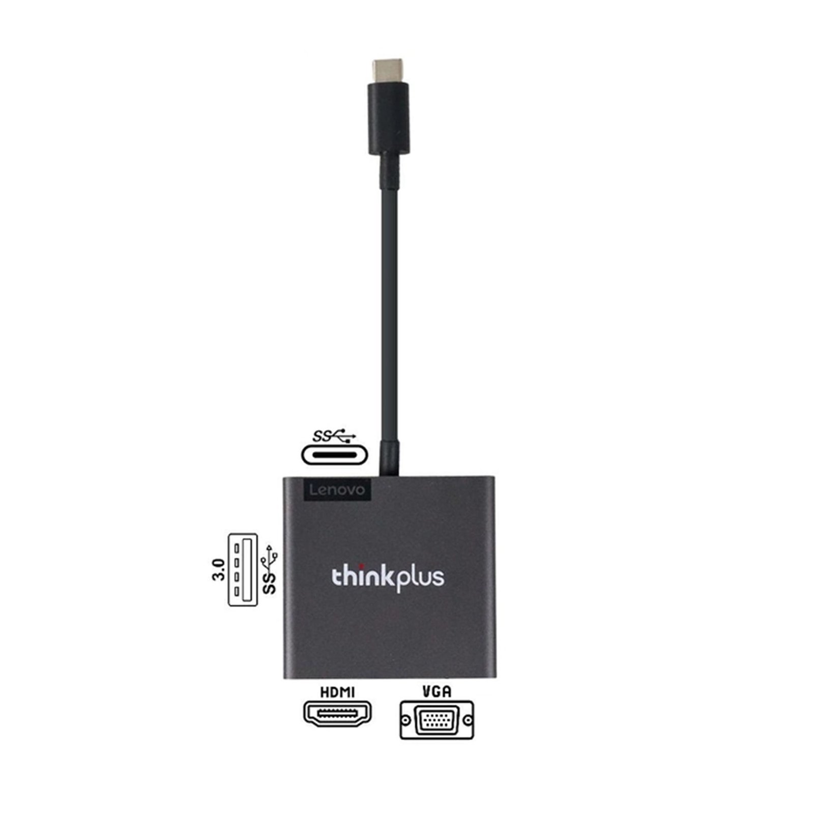 Lenovo Thinkplus 3-in-1 USB-C Hub