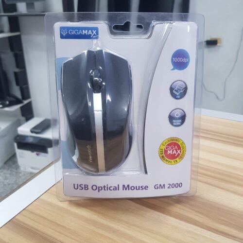 GigaMax GM2000 USB Optical Mouse 3 Key 1000 Dpi Wired