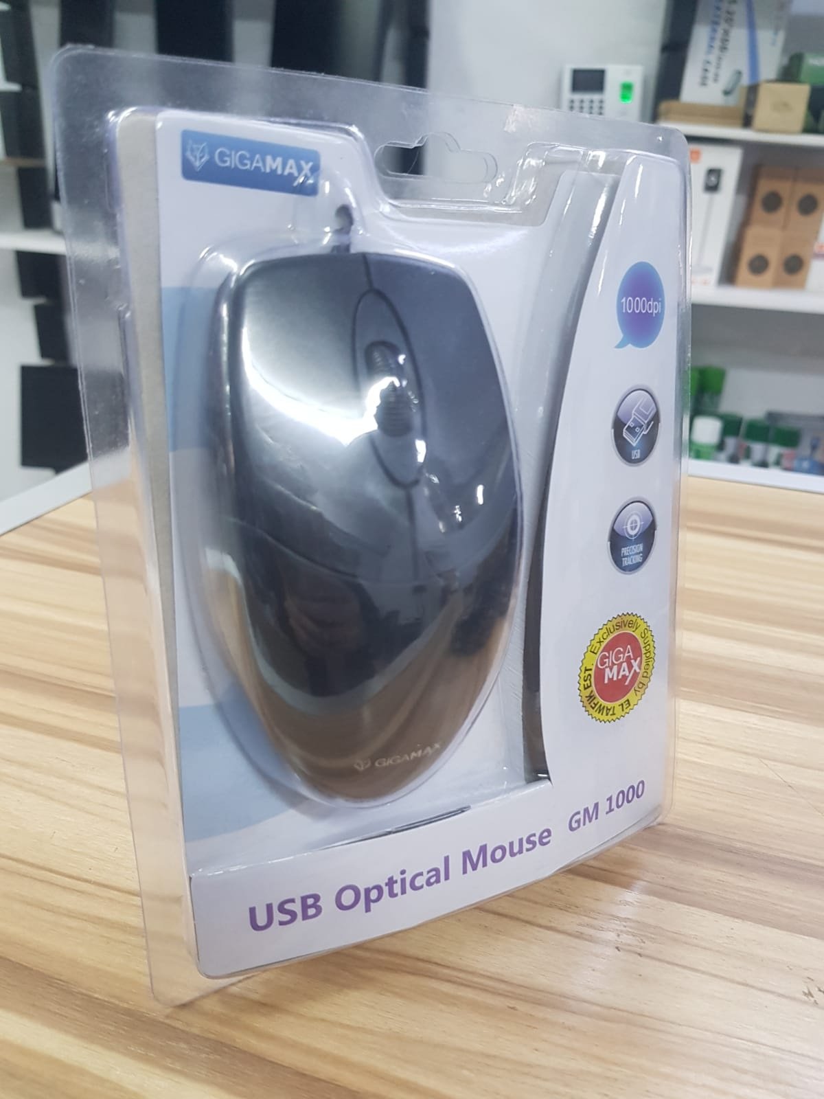 Gigamax GM-1000 Wired USB Mouse -1000 DPI Optical Sensor - 3-Button - 1.8m Cable - الصورة 4