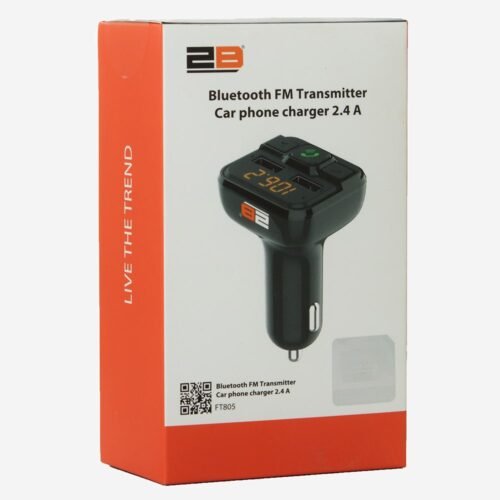 2B (FT805) Blutooth FM Transmitter Car Charger 2.4 A