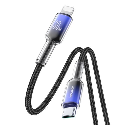 Joyroom S-A42 Crystal-Clear Series 30W USB-C - Lightning cable 1.2m