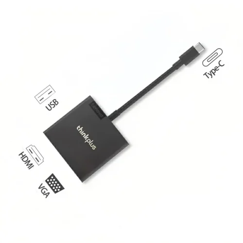 Lenovo Thinkplus USB-C Hub Type C to HDMI VGA USB 3in1 adapter 4K HDMI