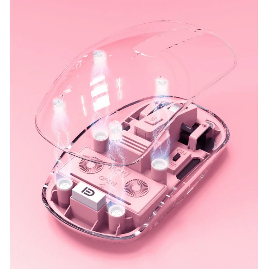 E618D Wireless 2.4G BlueTooth Transparent Mouse - الصورة 4