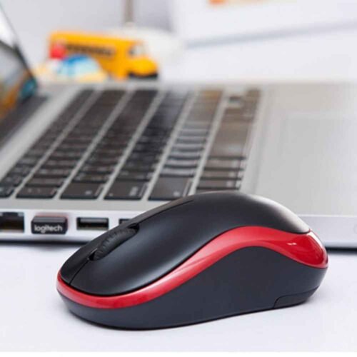 Logitech Wireless Mouse M185 - Red