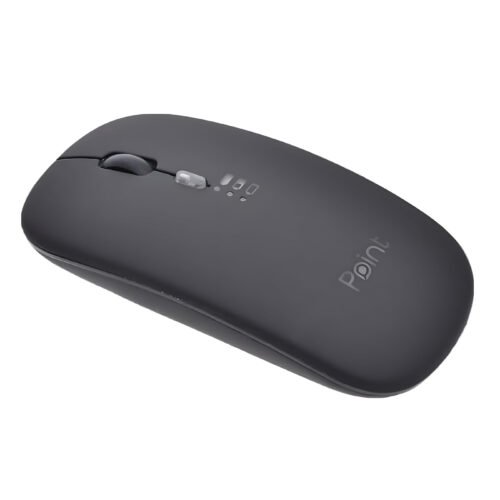 Point PT-20 Wireless Mouse – Modern Design, Dual Mode 2.4GHz/Bluetooth Black, Silver