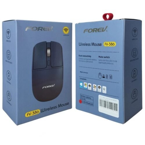 FOREV FV-386 Silent Wireless Mouse – 2.4Ghz 10m Range – 1600DPI