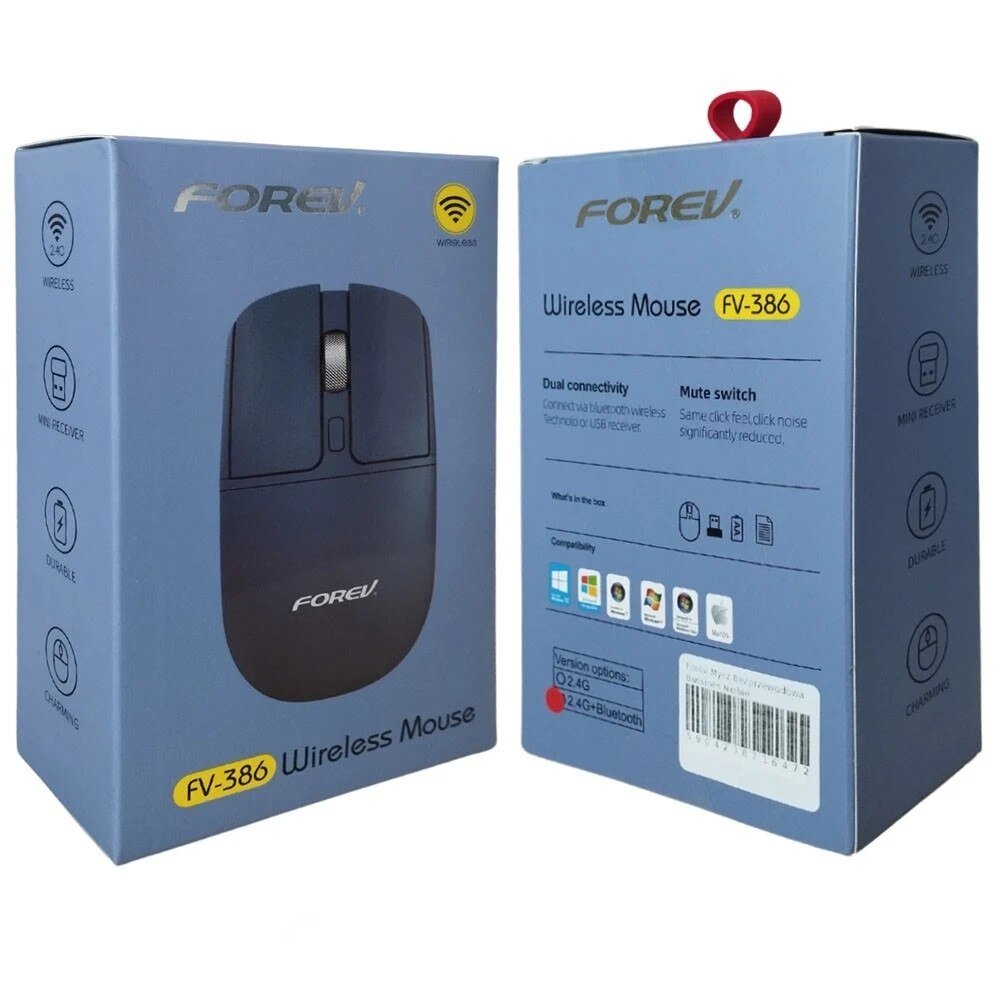 FOREV FV-386 Silent Wireless Mouse – 2.4Ghz 10m Range – 1600DPI - الصورة 5