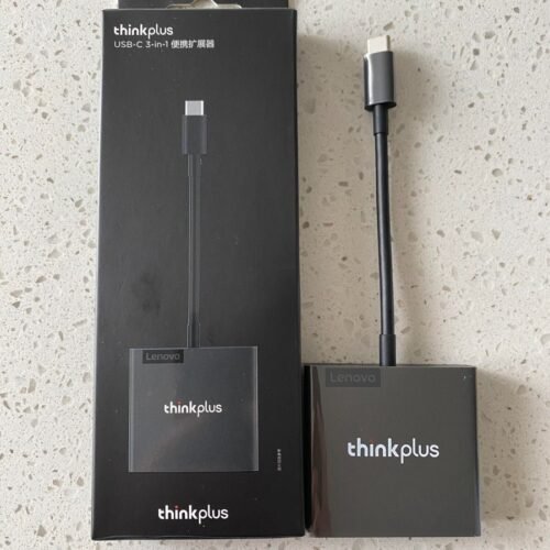 Lenovo Thinkplus USB-C Hub Type C to HDMI VGA USB 3in1 adapter 4K HDMI