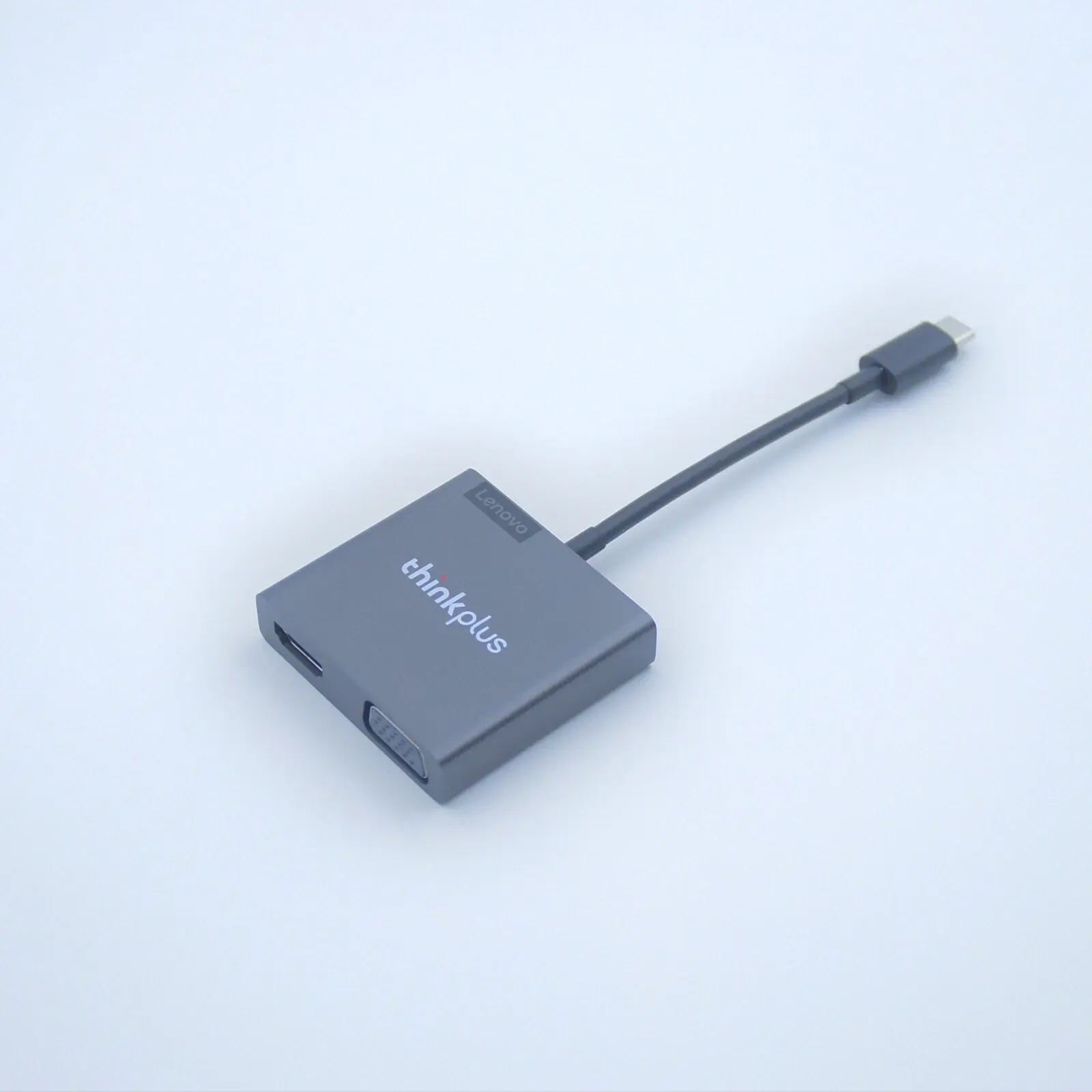 Lenovo Thinkplus USB-C Hub Type C to HDMI VGA USB 3in1 adapter 4K HDMI - الصورة 5