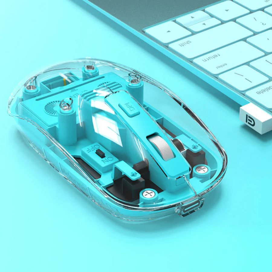 E618D Wireless 2.4G BlueTooth Transparent Mouse - الصورة 6