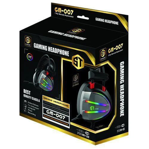ST Standard GM-007 Surround Sound 7.1 AUX Wired Stereo RGB Gaming Headset هيدفون جيمنج بصوت محيطي و مايك مدمج توصيل AUX 8 هيدفون جيمنج بصوت محيطي و مايك مدمج توصيل AUX