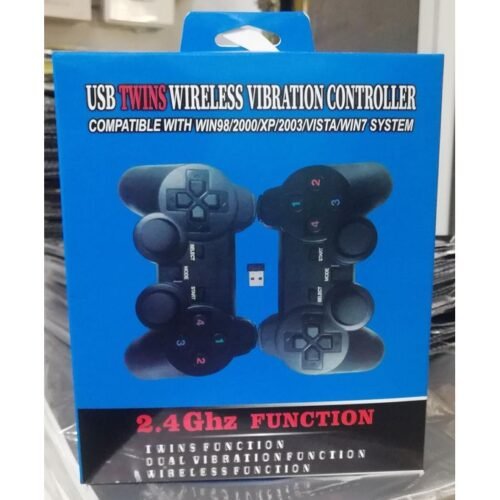 gm7070 USB Twin Wireless Rechargable game Controller Gamepad
