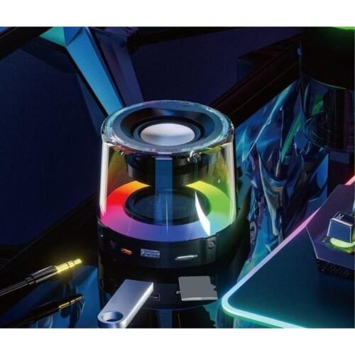 Modem Cat Bluetooth Speaker MSP-05, Bass Stereo - RGB - Keyboard Blue Mechanical switch  - FM Radio