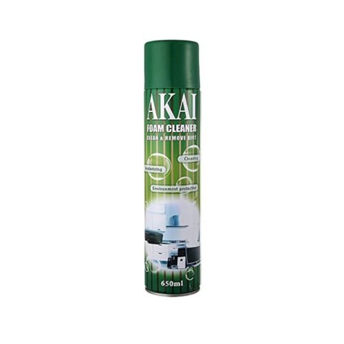 The Akai Multi-Purpose Foam Cleaning Spray (650 ml) is a versatile cleaner widely used for both automotive interiors and electronic maintenance.