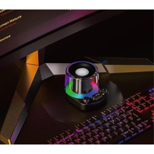 Modem Cat Bluetooth Speaker MSP-05, Bass Stereo - RGB - Keyboard Blue Mechanical switch  - FM Radio