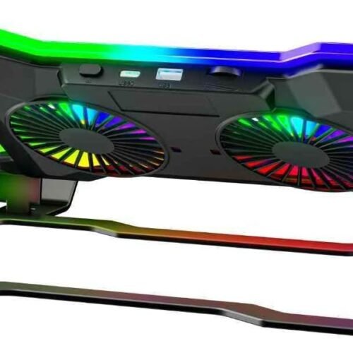 GIGAMAX GM55 Premium Steel Laptop RGB Cooling Pad