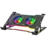 GIGAMAX GM55 Premium Steel Laptop RGB Cooling Pad