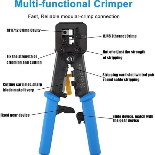 Heavy Duty Crimping Tool for Network Cables OPEN RJ